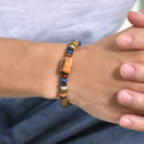 Mix pulseira Masculina madeira