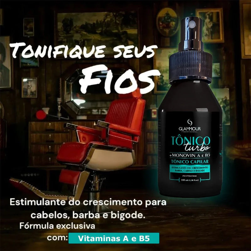 Tônico Capilar Turbo Estimula o Crescimento dos Cabelos e Barba