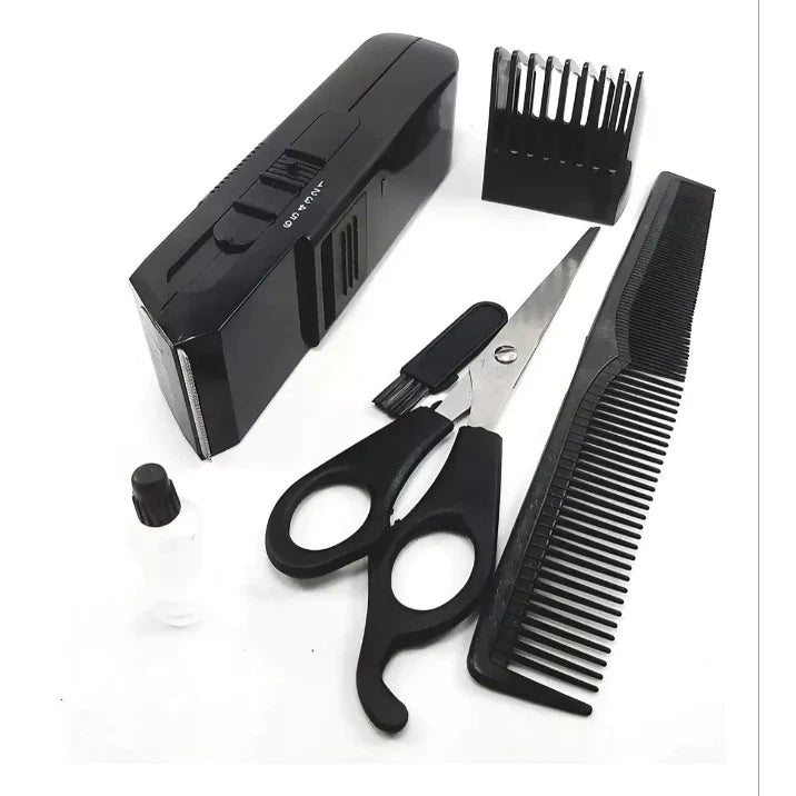 Máquina de Cortar Cabelo Profissional e Barbeador Elétrico Preto