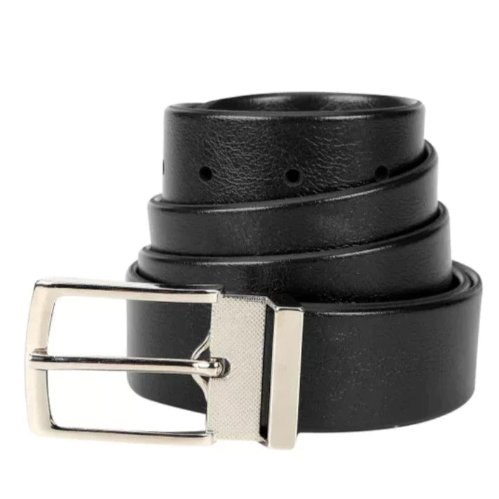 Cinto Masculino em Couro Legítimo Preto e Marrom