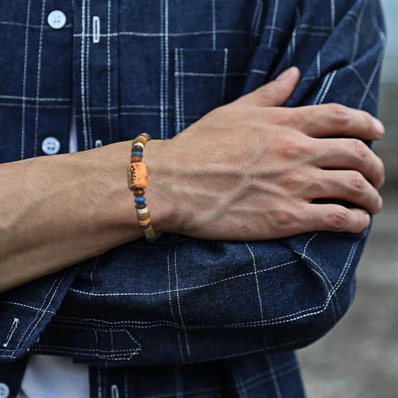 Mix pulseira Masculina madeira