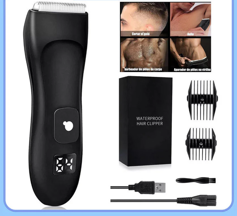 Removedor Elétrico de Pêlos de Partes Íntimas Masculinas
